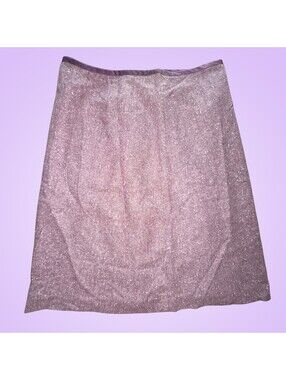George Designs by Mark Eisen Purple Tweed A-Line Skirt Womens Size 8 Lined